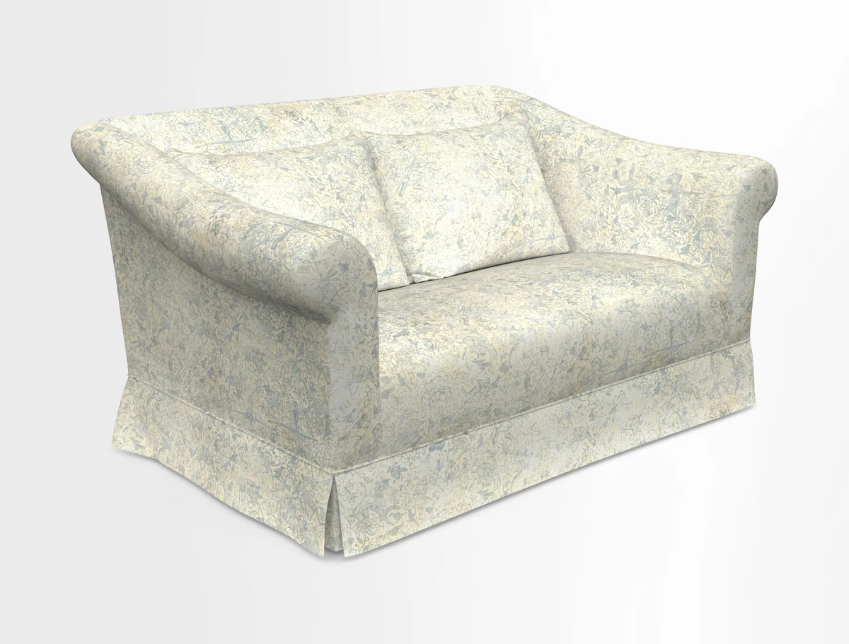 Turnberry 3 seater sofa in Contour Lines Berry with scatters in Frond Stripe Small Berry