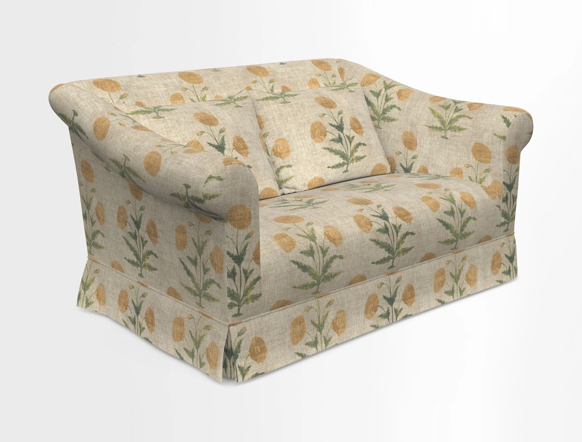 Turnberry 3 seater sofa in Contour Lines Berry with scatters in Frond Stripe Small Berry
