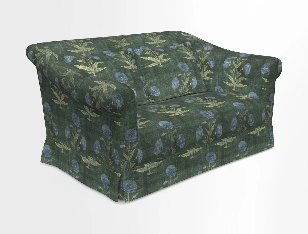 Turnberry 3 seater sofa in Contour Lines Berry with scatters in Frond Stripe Small Berry