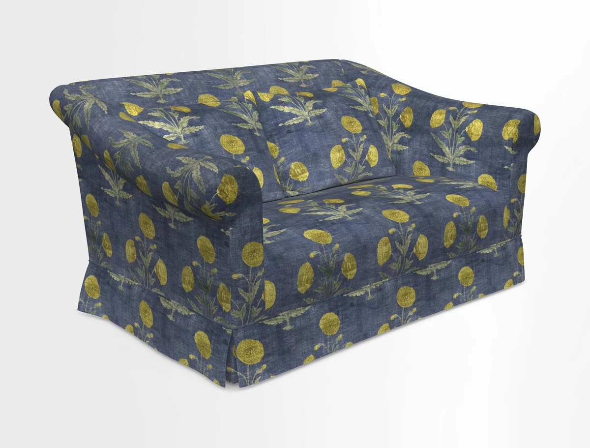 Turnberry 3 seater sofa in Contour Lines Berry with scatters in Frond Stripe Small Berry