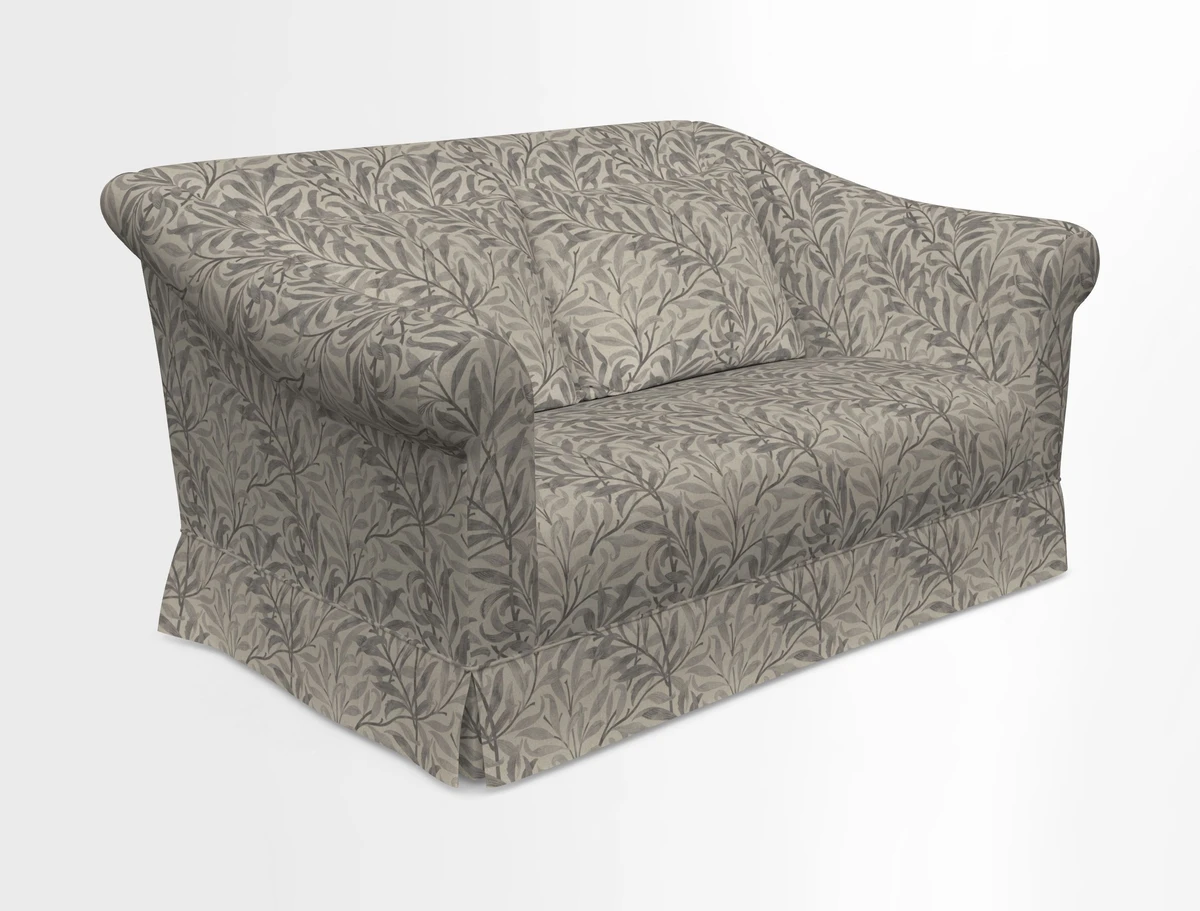 Turnberry 3 seater sofa in Contour Lines Berry with scatters in Frond Stripe Small Berry