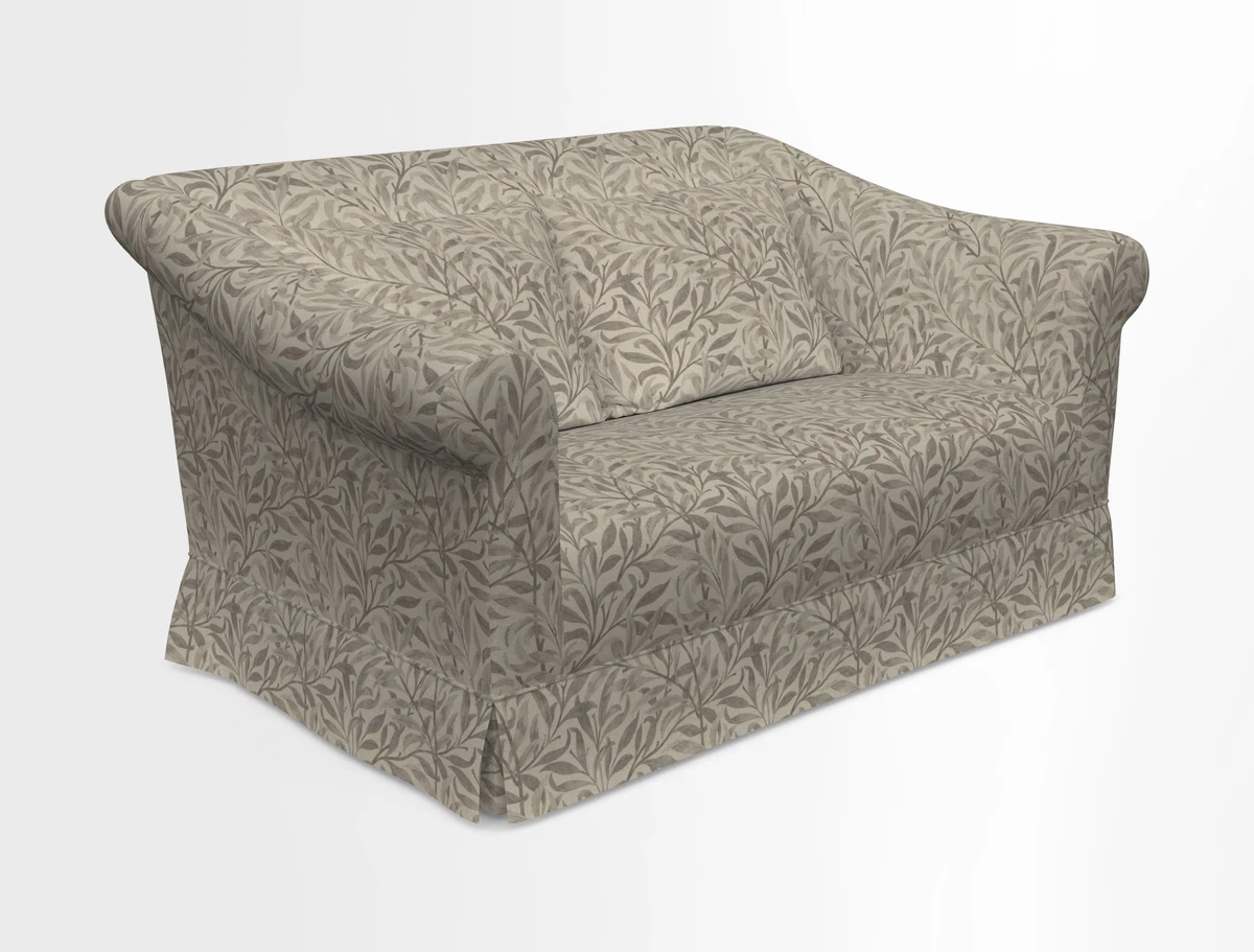 Turnberry 3 seater sofa in Contour Lines Berry with scatters in Frond Stripe Small Berry