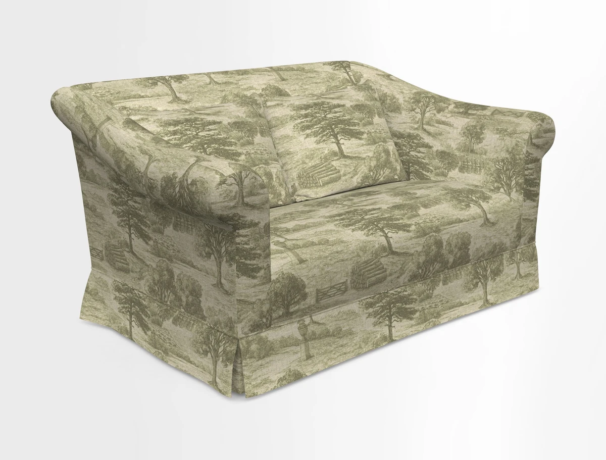 Turnberry 3 seater sofa in Contour Lines Berry with scatters in Frond Stripe Small Berry