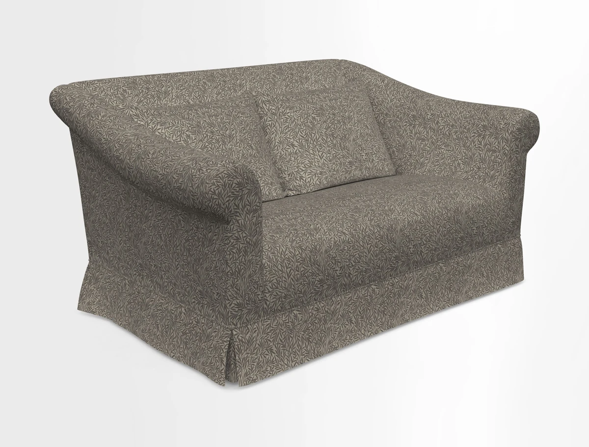 Turnberry 3 seater sofa in Contour Lines Berry with scatters in Frond Stripe Small Berry