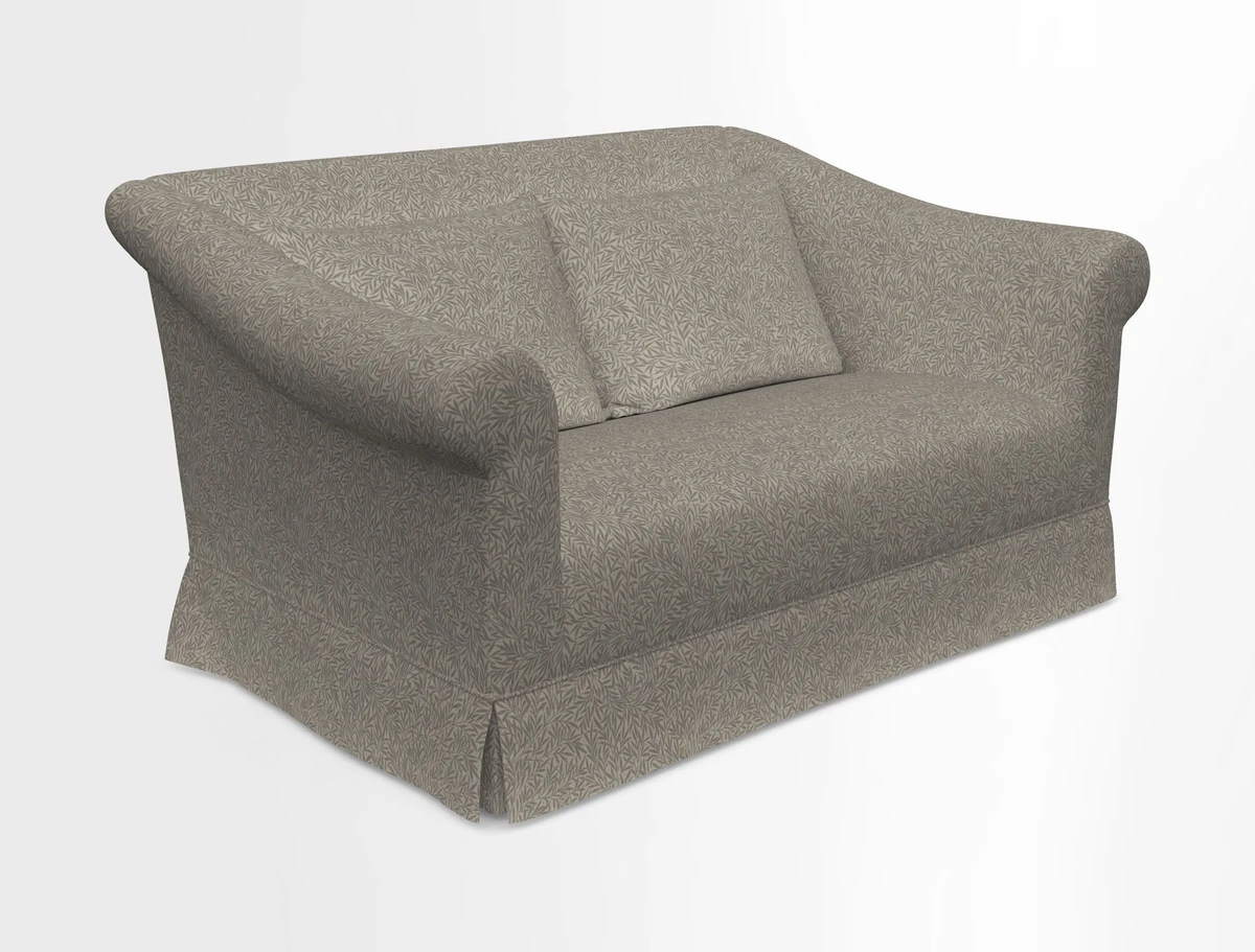 Turnberry 3 seater sofa in Contour Lines Berry with scatters in Frond Stripe Small Berry