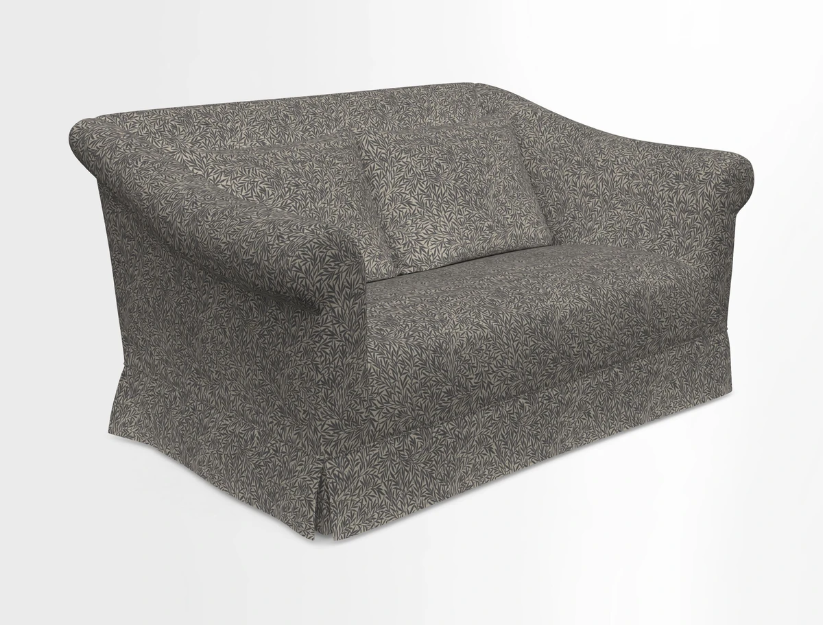 Turnberry 3 seater sofa in Contour Lines Berry with scatters in Frond Stripe Small Berry