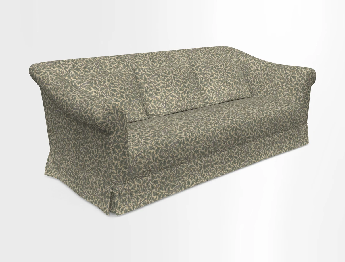 Turnberry 3 seater sofa in Contour Lines Berry with scatters in Frond Stripe Small Berry