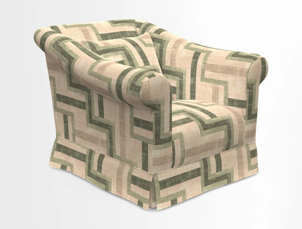 Turnberry Chair in Two Tone Plain Biscuit 