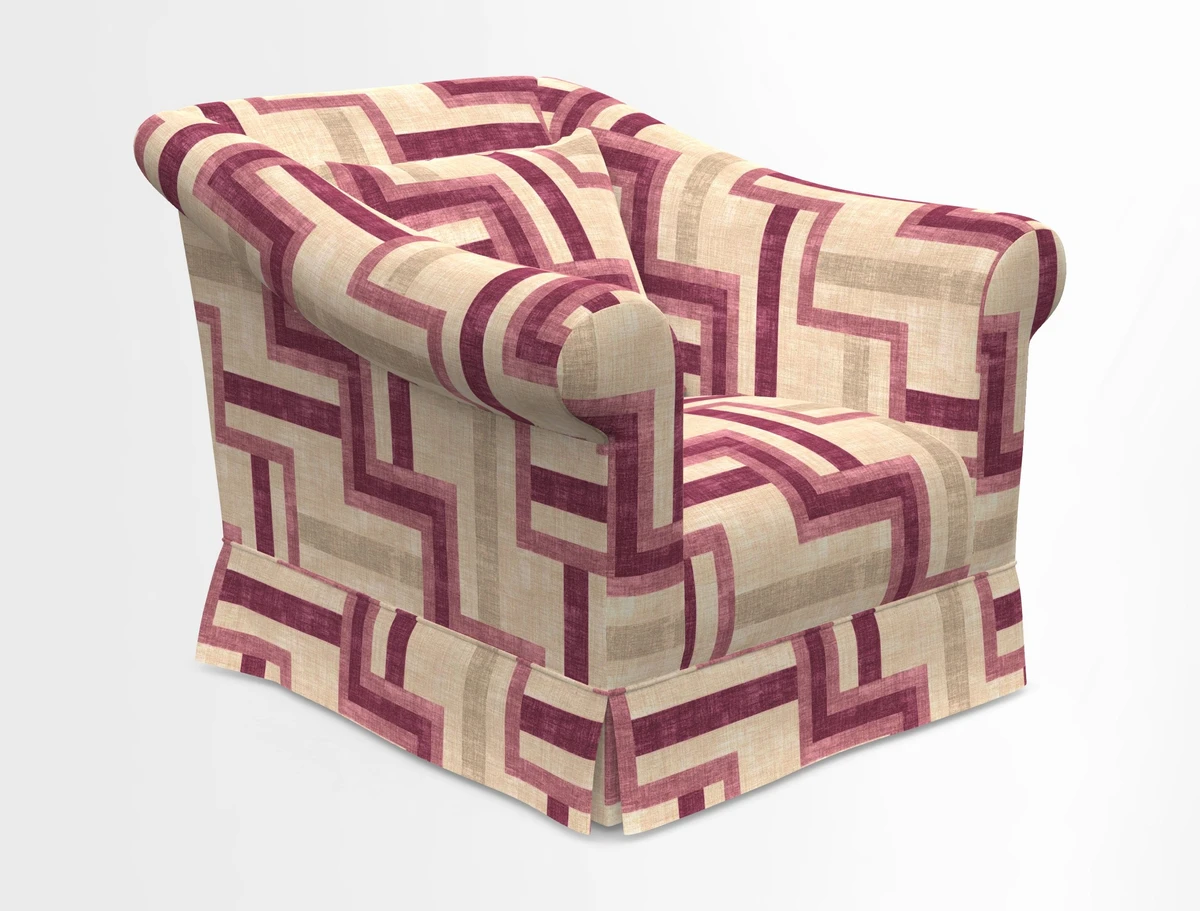 Turnberry Chair in Two Tone Plain Biscuit 