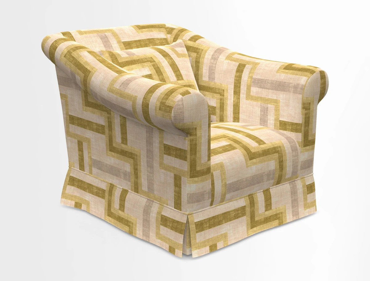 Turnberry Chair in Two Tone Plain Biscuit 