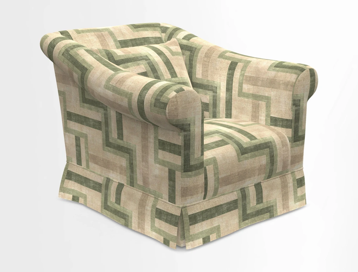 Turnberry Chair in Two Tone Plain Biscuit 