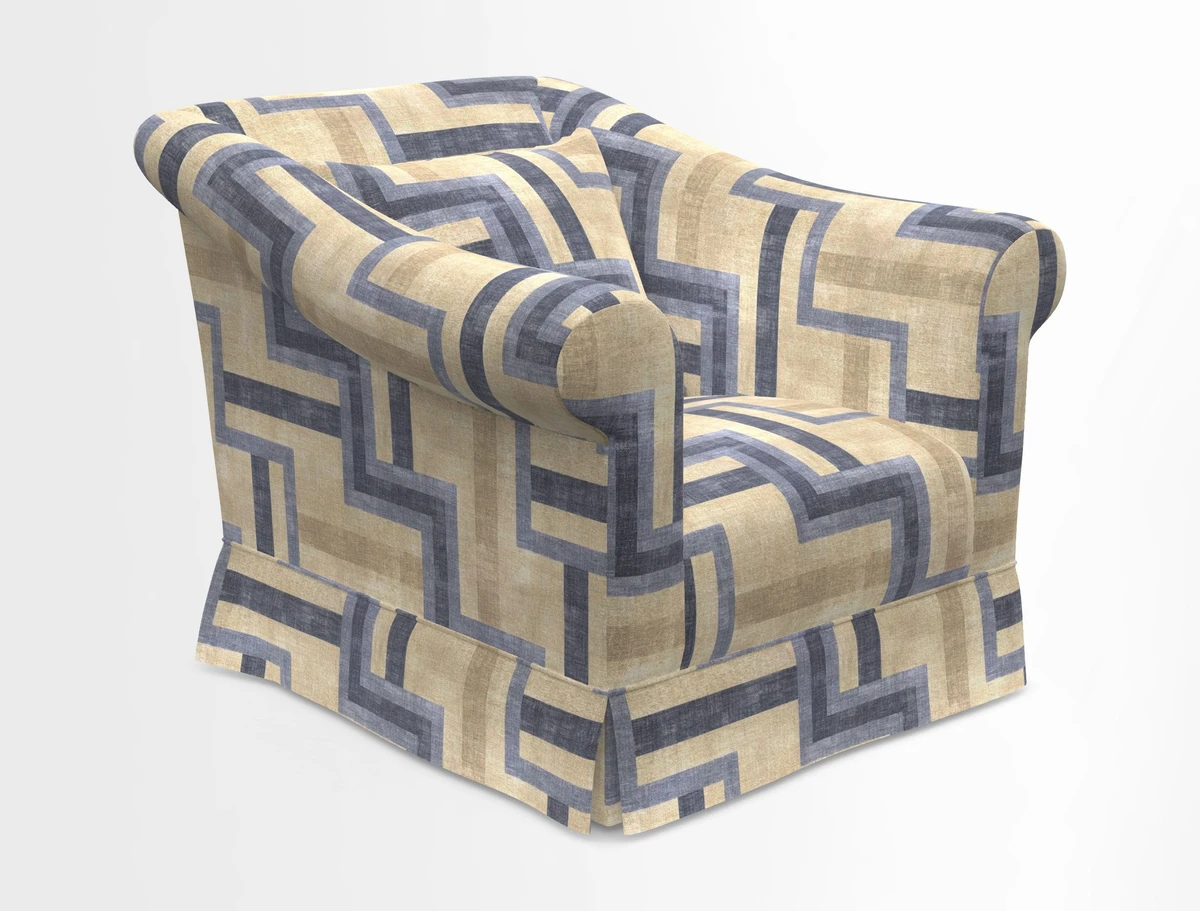 Turnberry Chair in Two Tone Plain Biscuit 