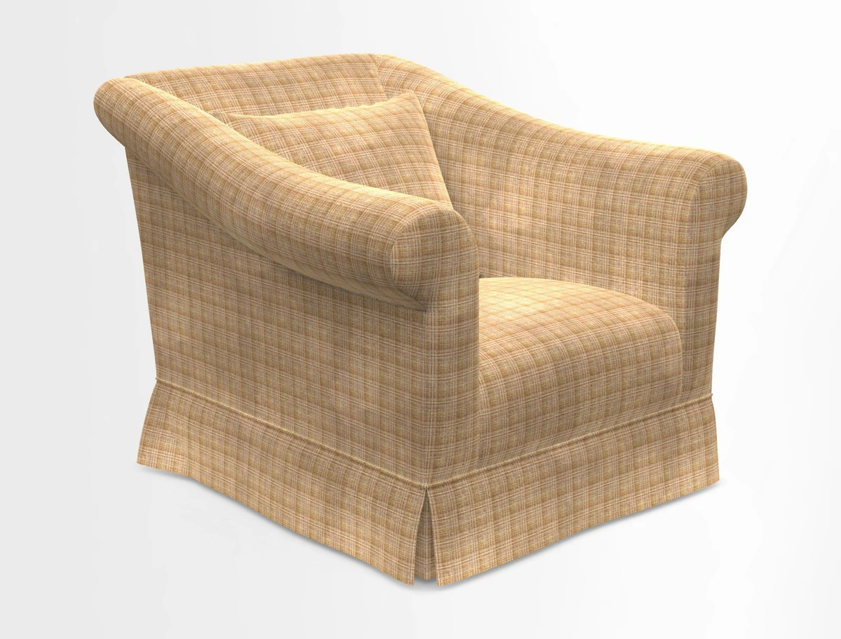 Turnberry Chair in Two Tone Plain Biscuit 