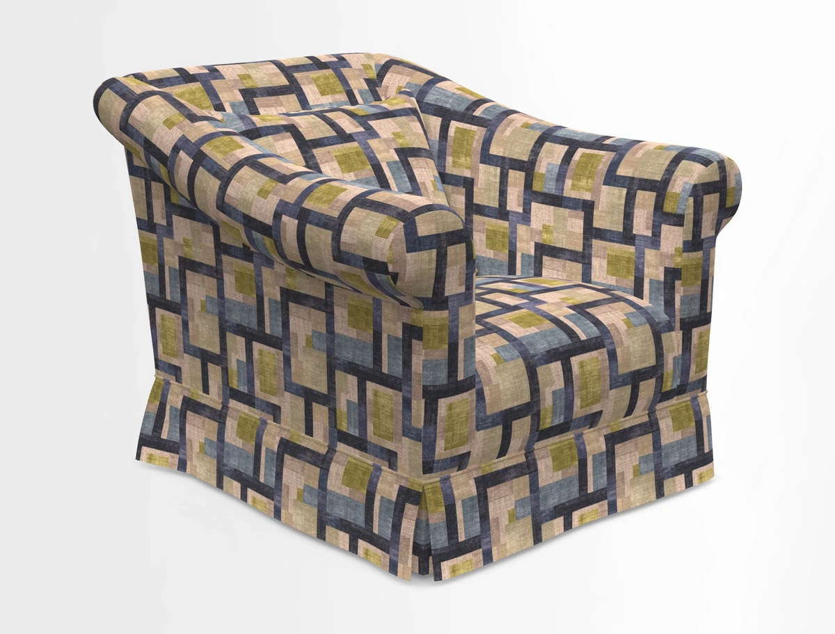 Turnberry Chair in Two Tone Plain Biscuit 