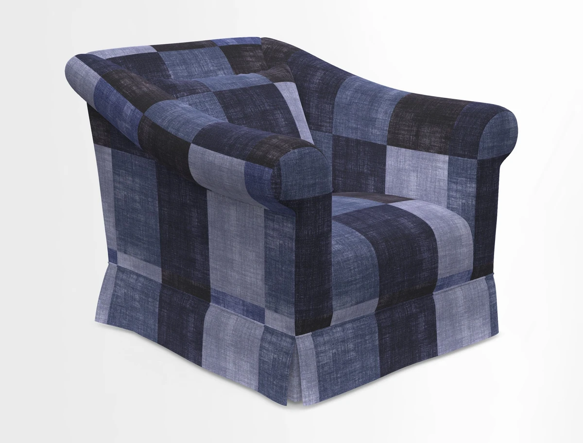 Turnberry Chair in Two Tone Plain Biscuit 