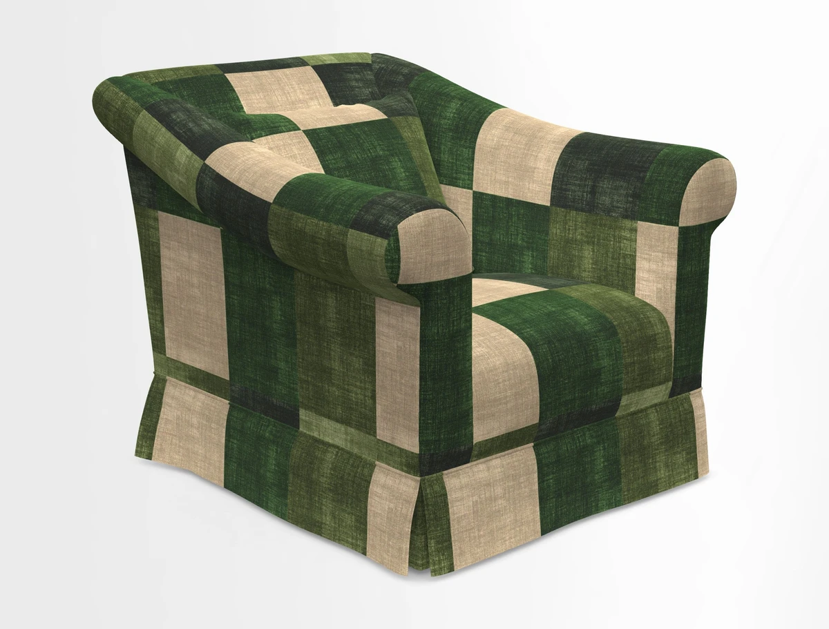 Turnberry Chair in Two Tone Plain Biscuit 