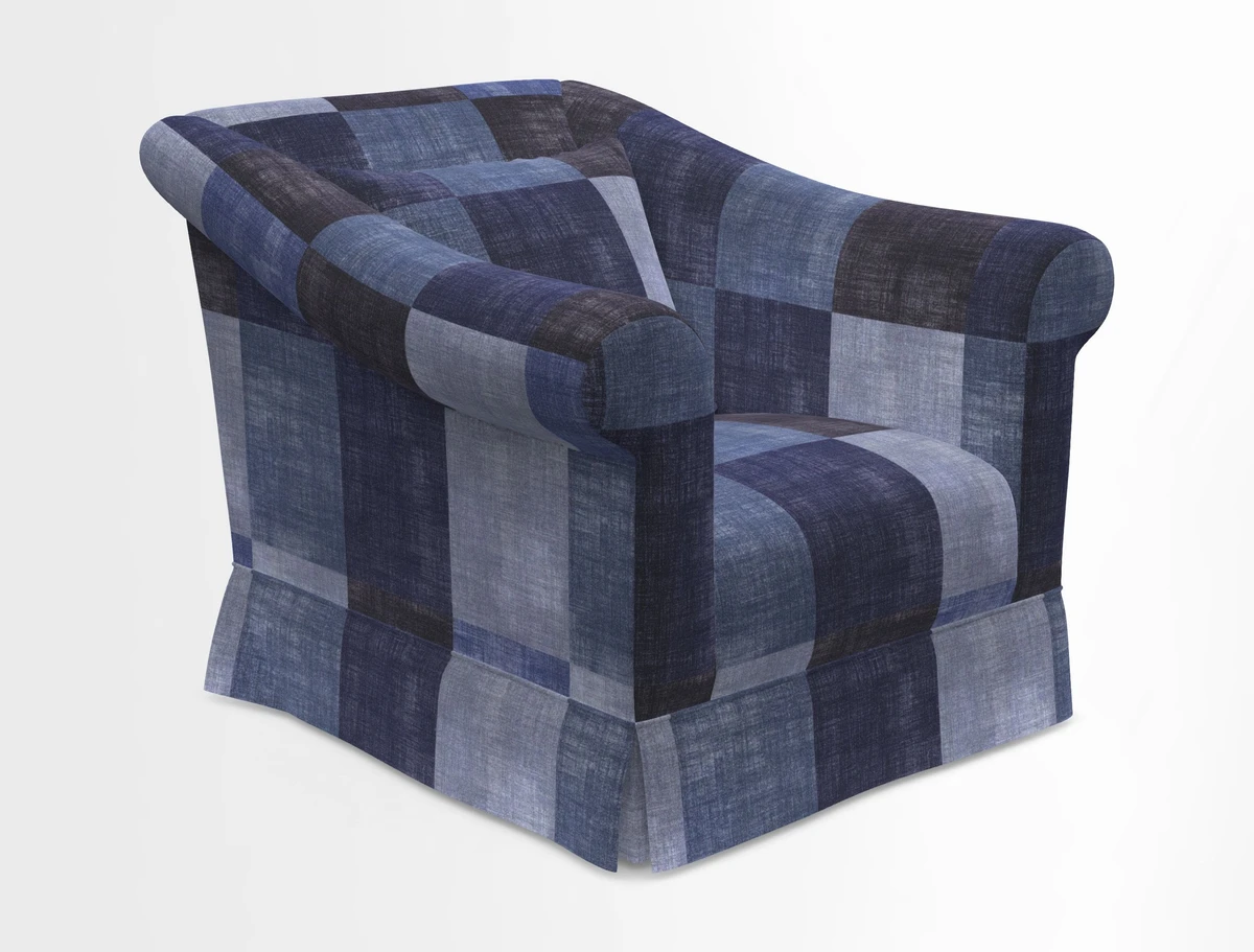 Turnberry Chair in Two Tone Plain Biscuit 