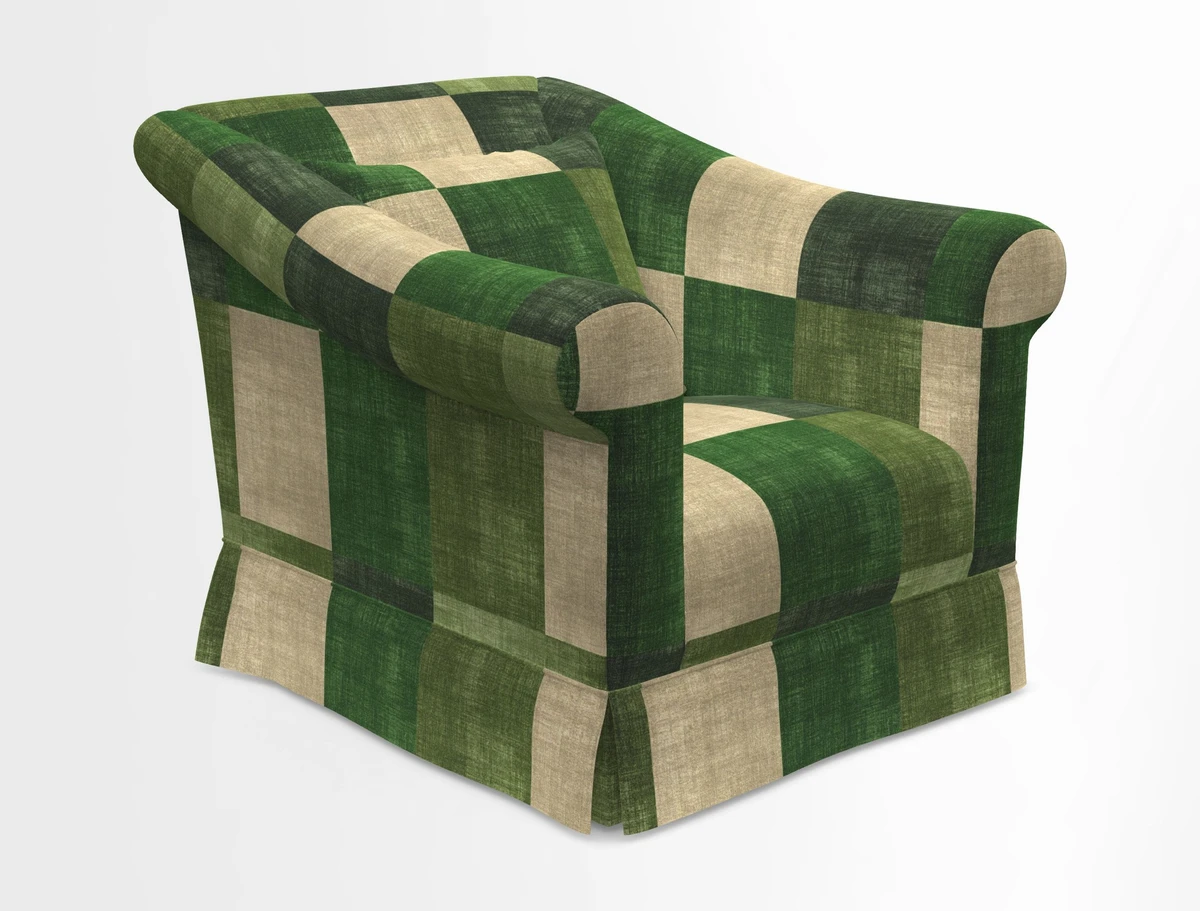 Turnberry Chair in Two Tone Plain Biscuit 