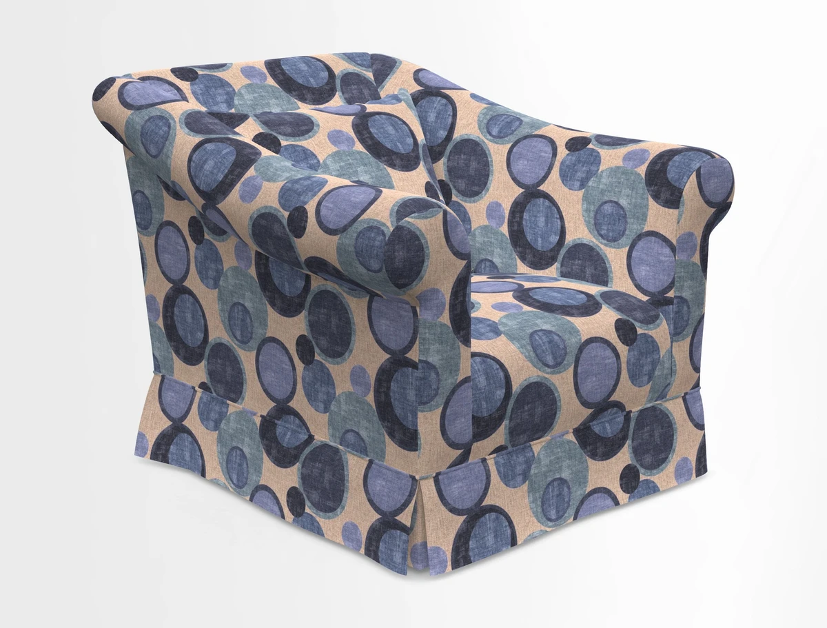 Turnberry Chair in Two Tone Plain Biscuit 