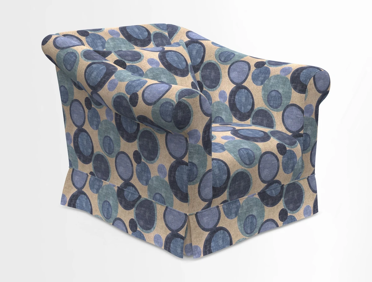 Turnberry Chair in Two Tone Plain Biscuit 
