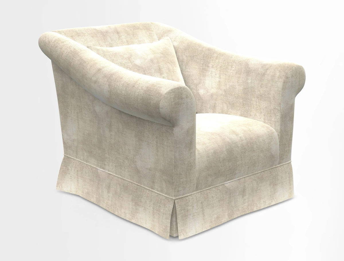 Turnberry Chair in Two Tone Plain Biscuit 