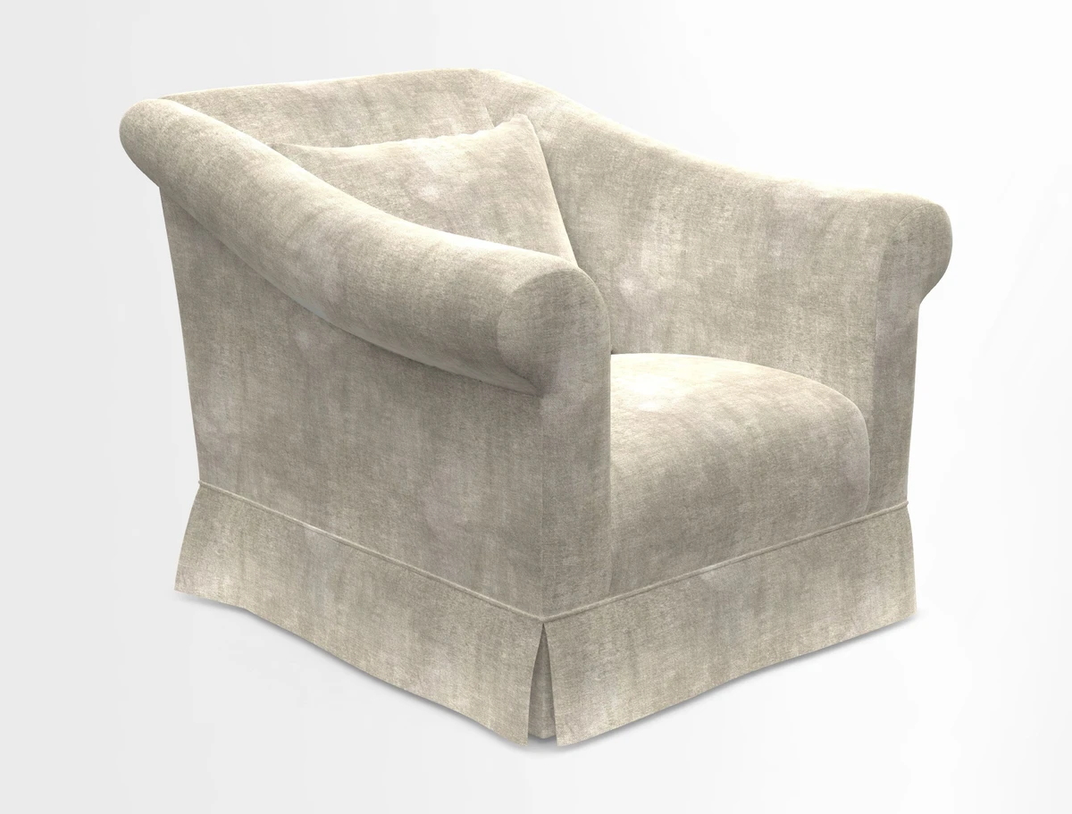 Turnberry Chair in Two Tone Plain Biscuit 