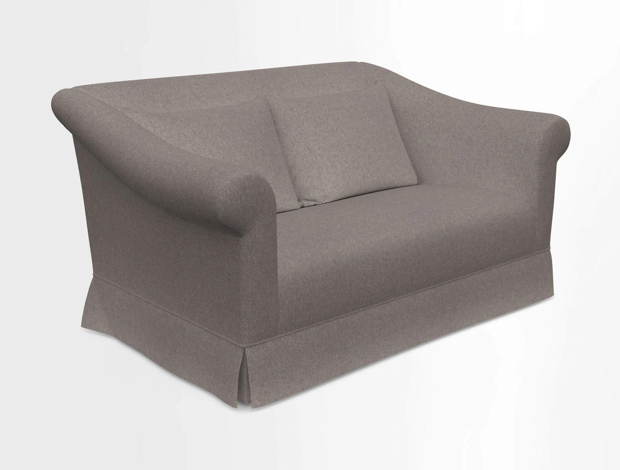 Turnberry 3 seater sofa in Contour Lines Berry with scatters in Frond Stripe Small Berry