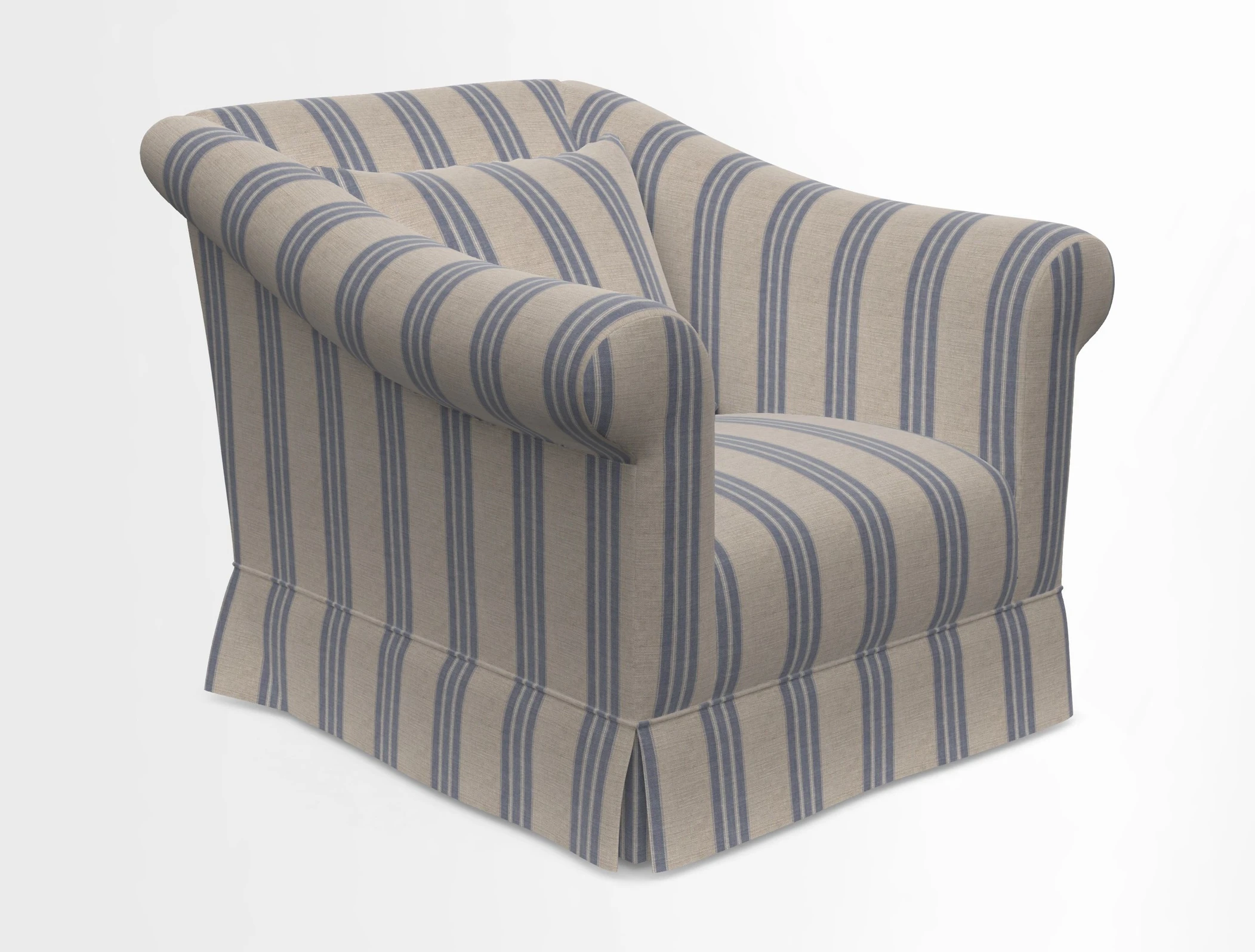 Turnberry Chair in Two Tone Plain Biscuit 