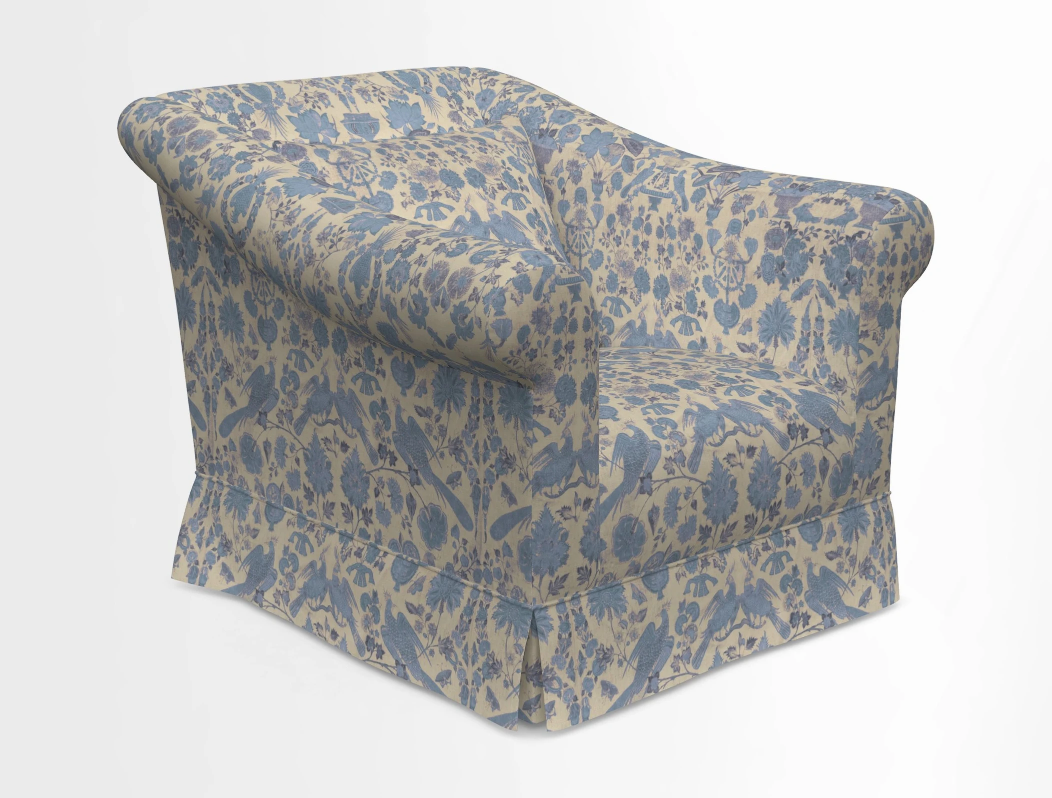 Turnberry Chair in Two Tone Plain Biscuit 