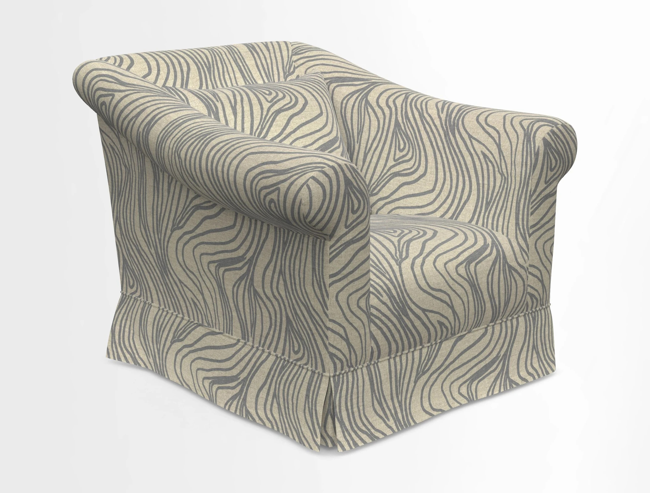 Turnberry Chair in Two Tone Plain Biscuit 