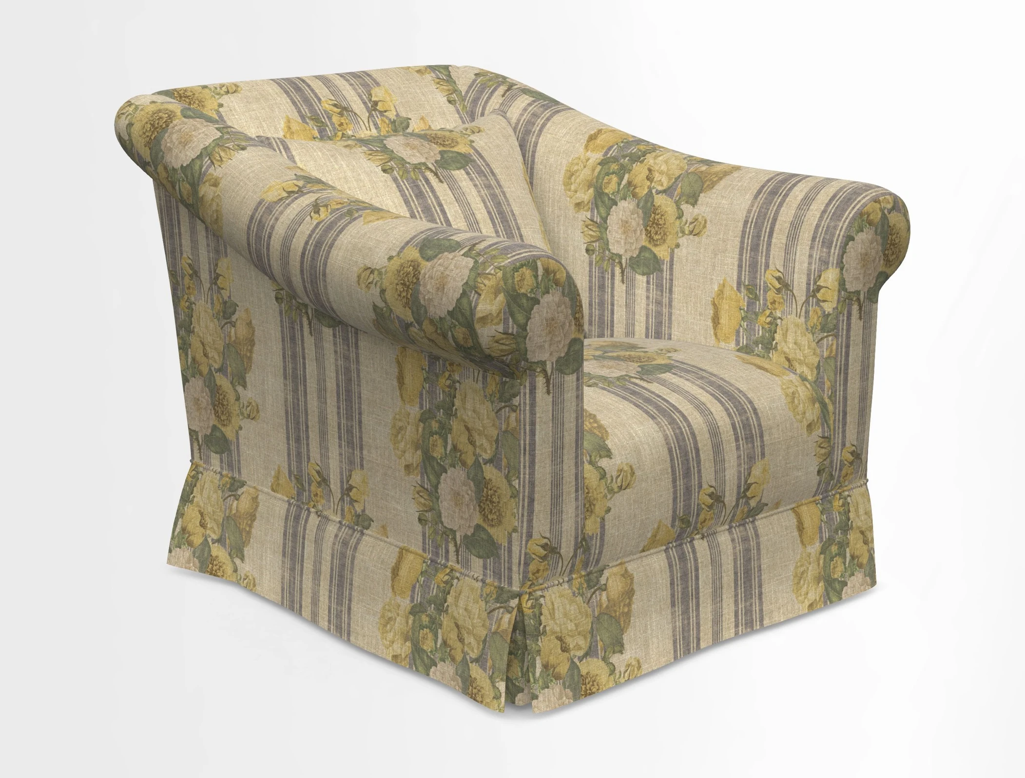 Turnberry Chair in Two Tone Plain Biscuit 