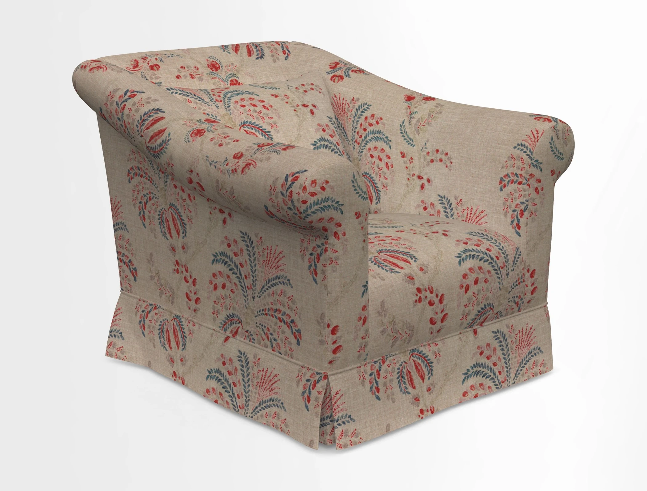 Turnberry Chair in Two Tone Plain Biscuit 