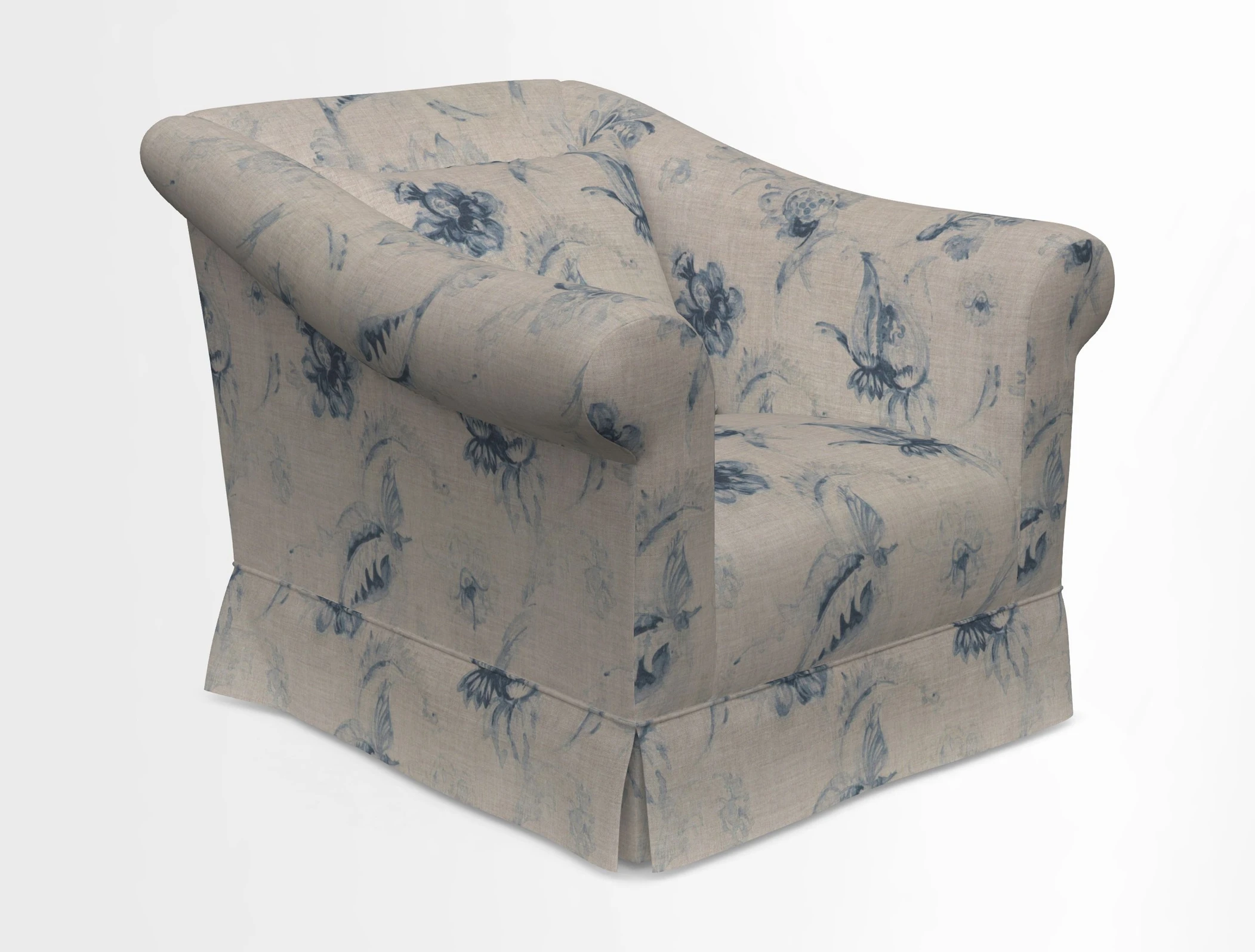 Turnberry Chair in Two Tone Plain Biscuit 