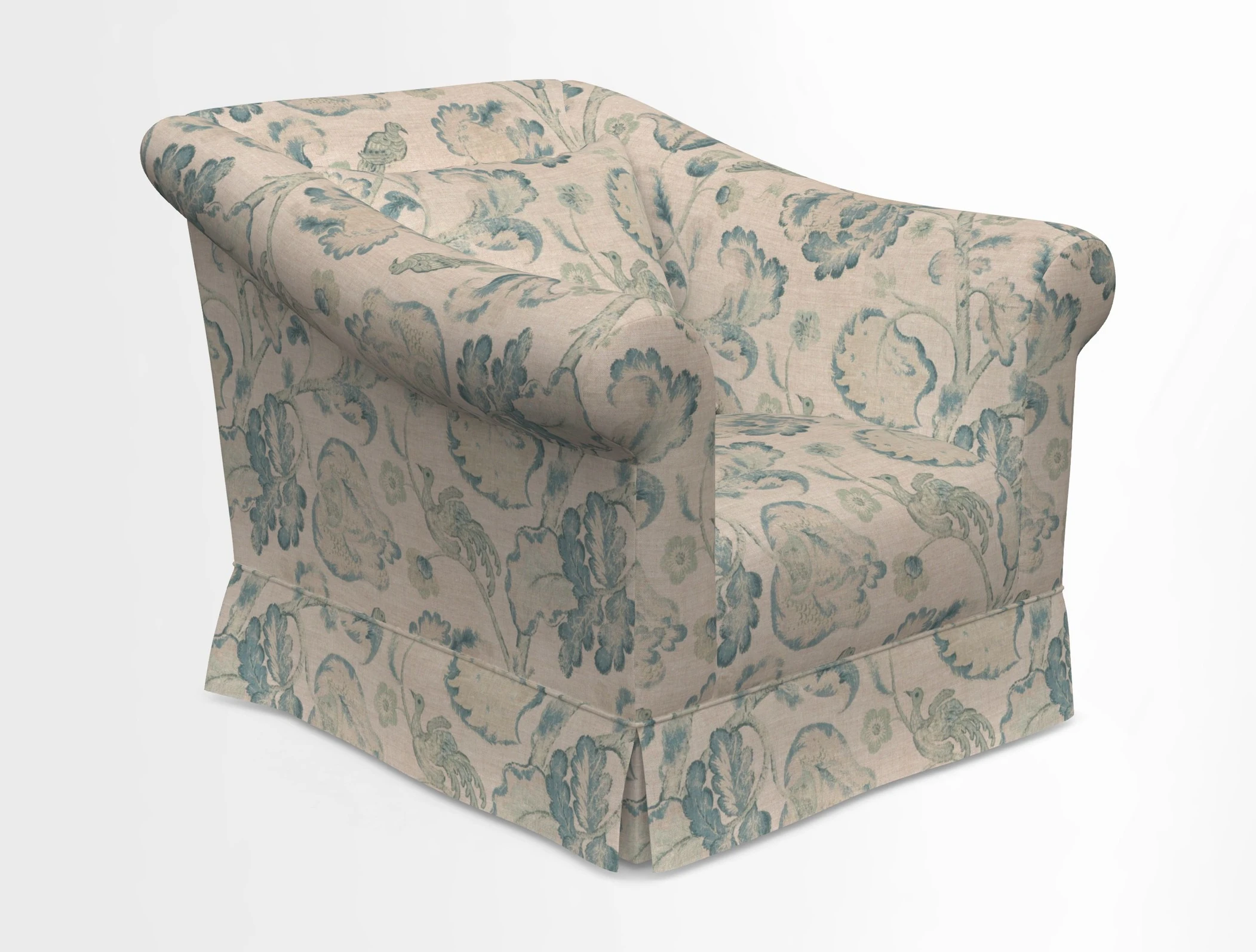 Turnberry Chair in Two Tone Plain Biscuit 