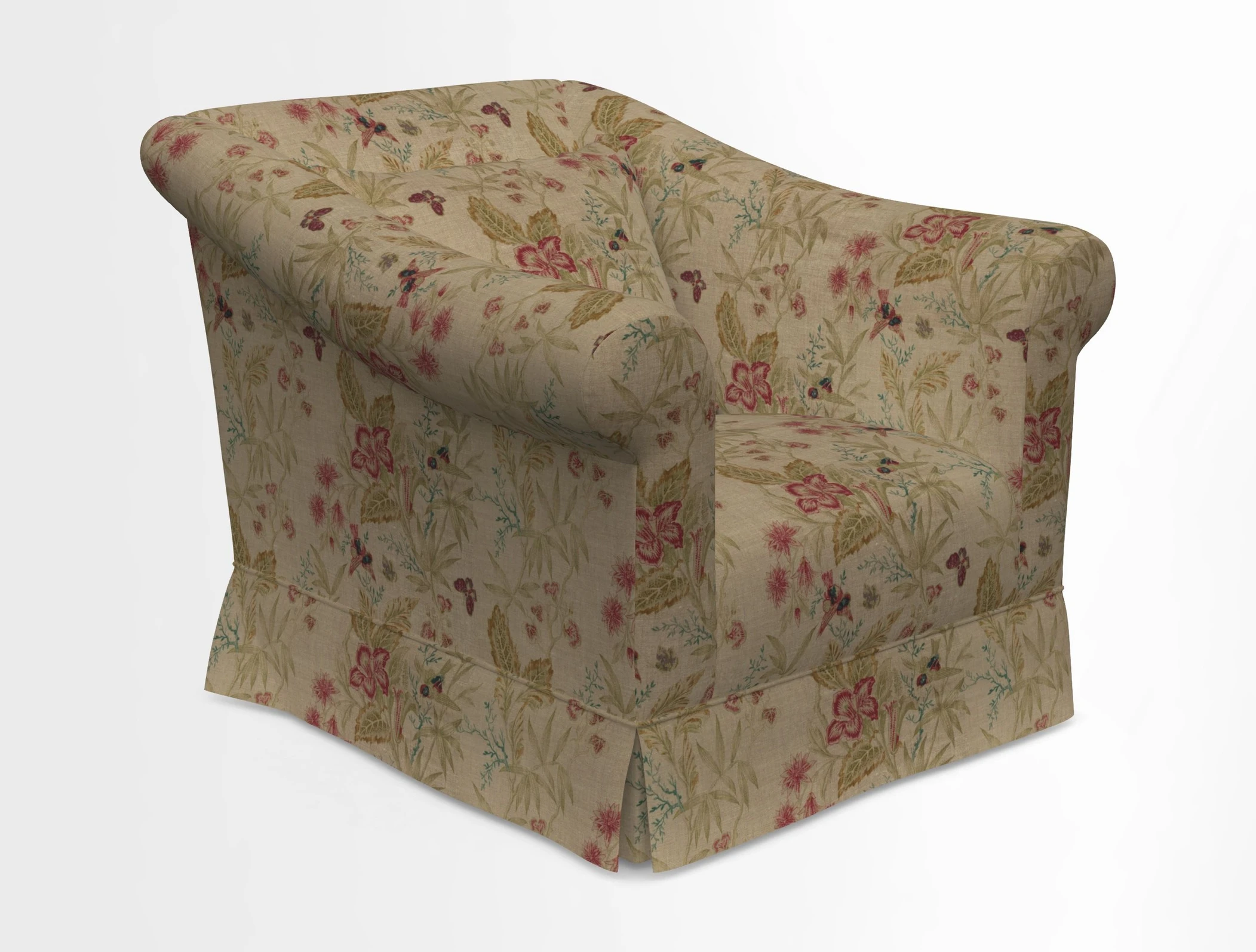 Turnberry Chair in Two Tone Plain Biscuit 