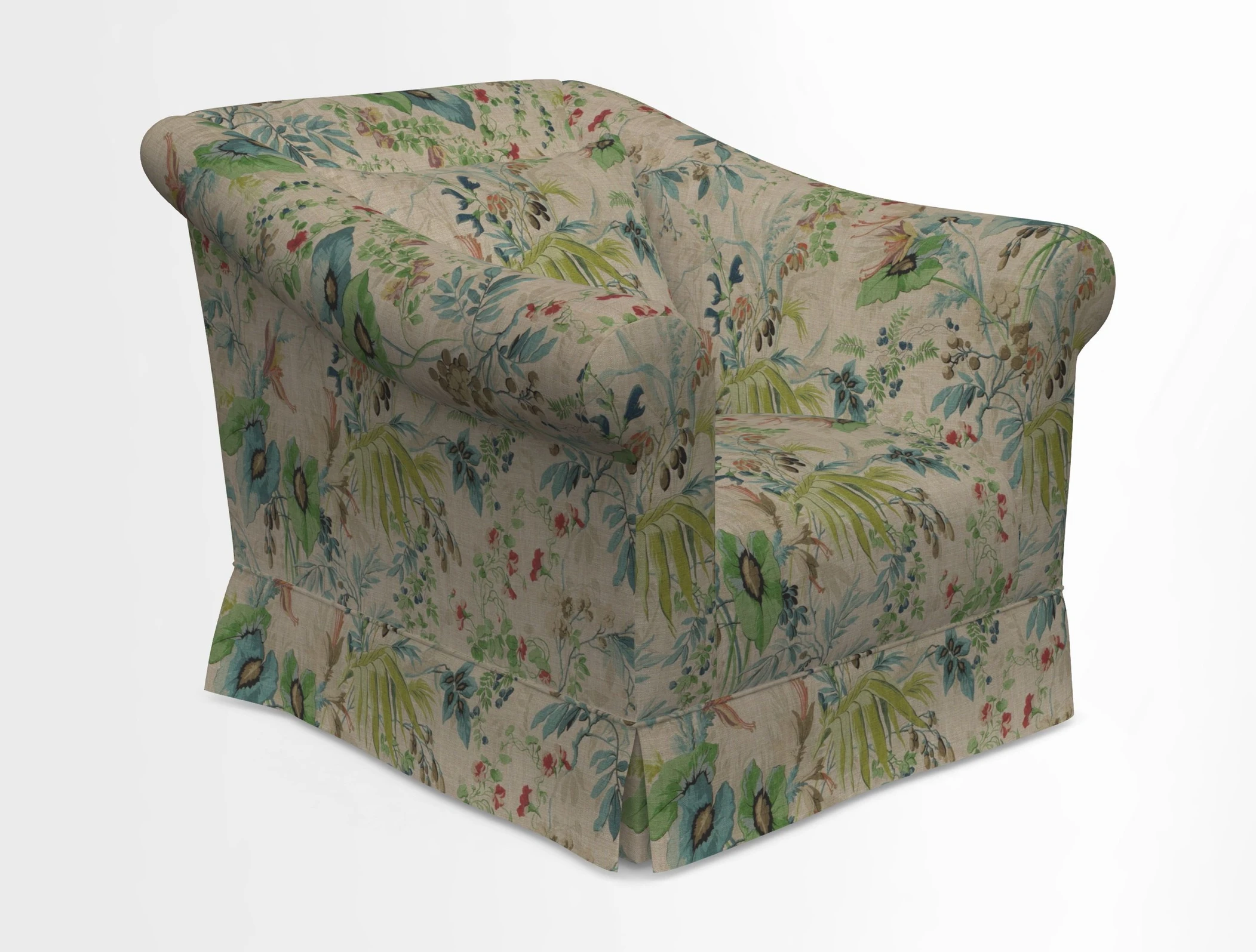 Turnberry Chair in Two Tone Plain Biscuit 