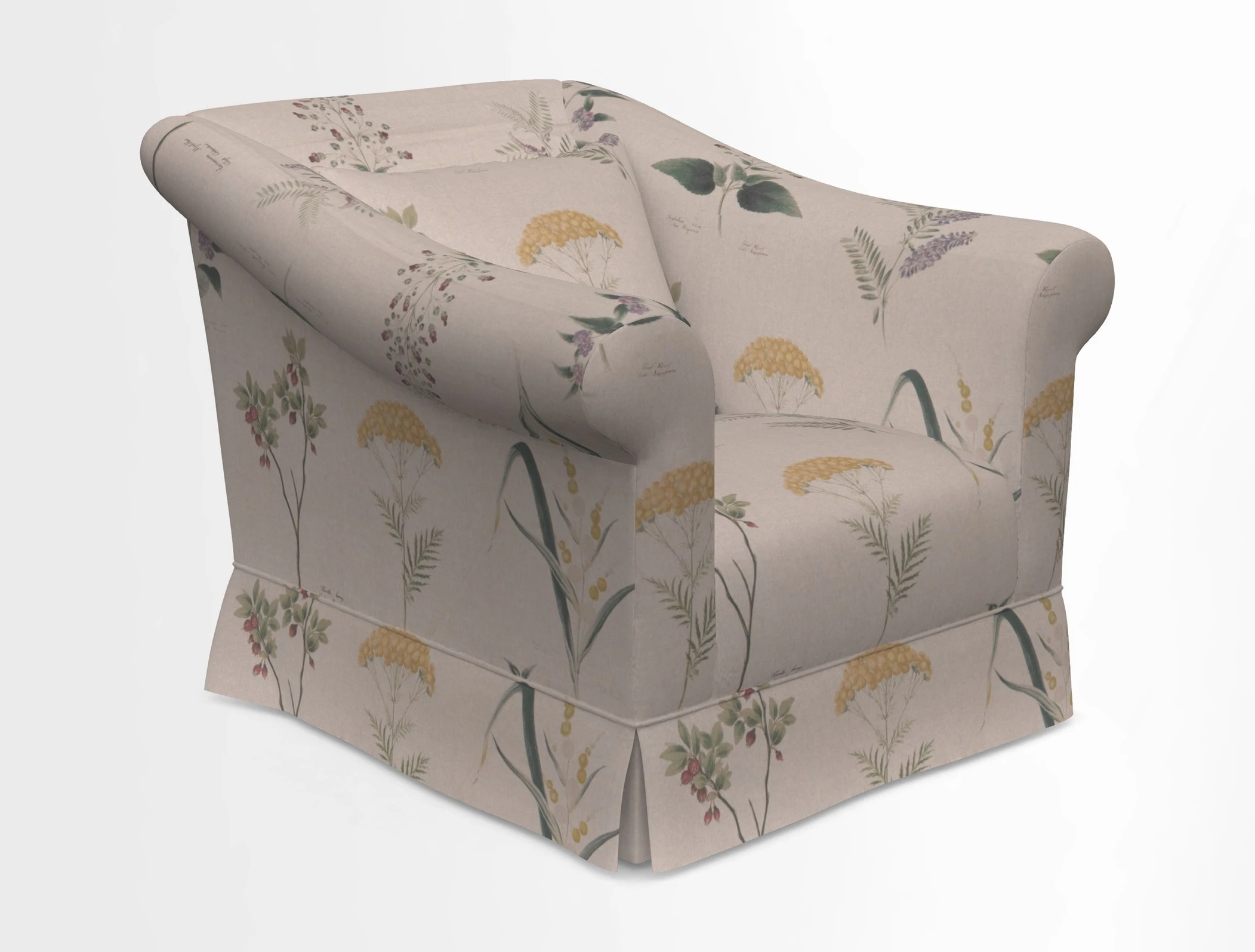 Turnberry Chair in Two Tone Plain Biscuit 