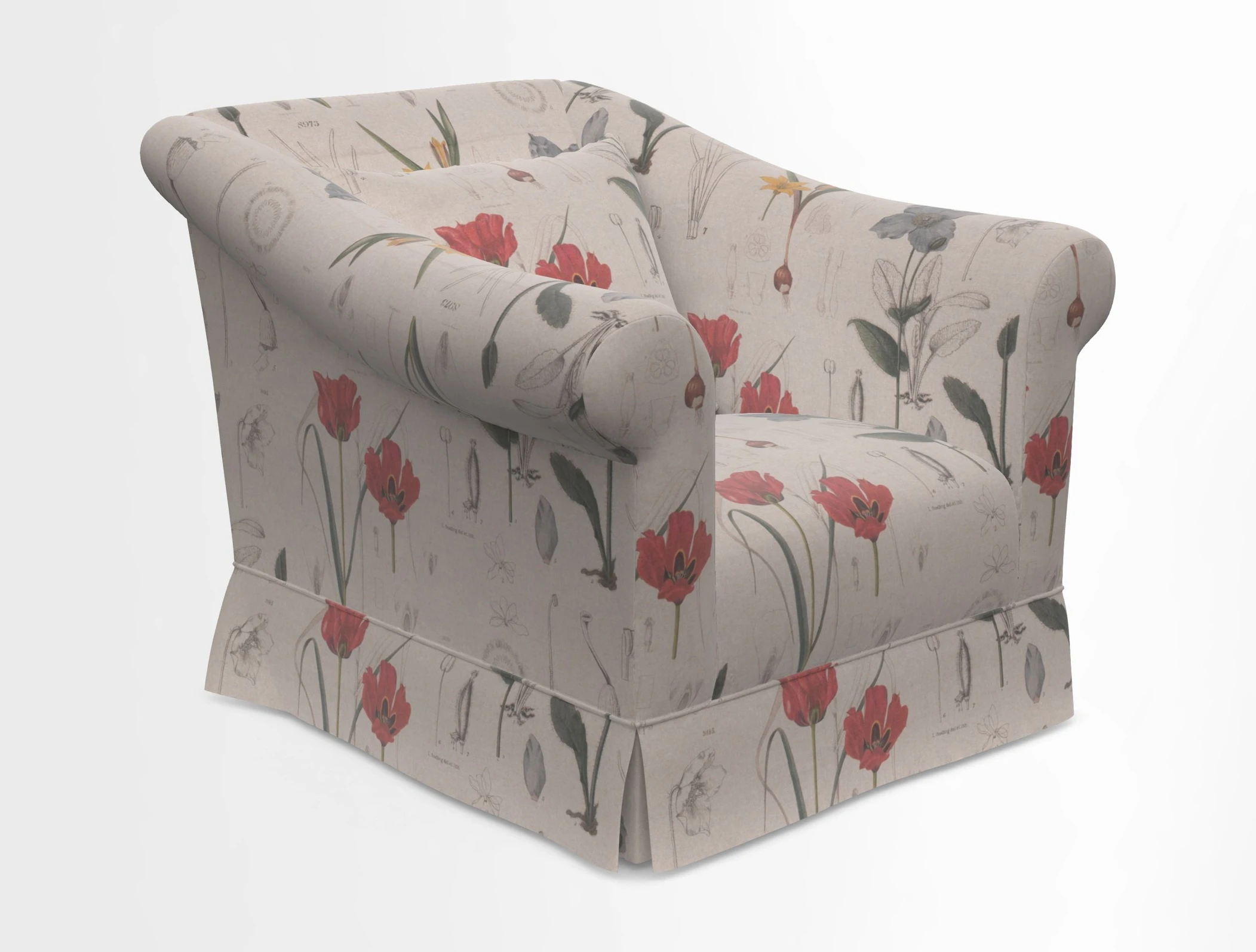 Turnberry Chair in Two Tone Plain Biscuit 