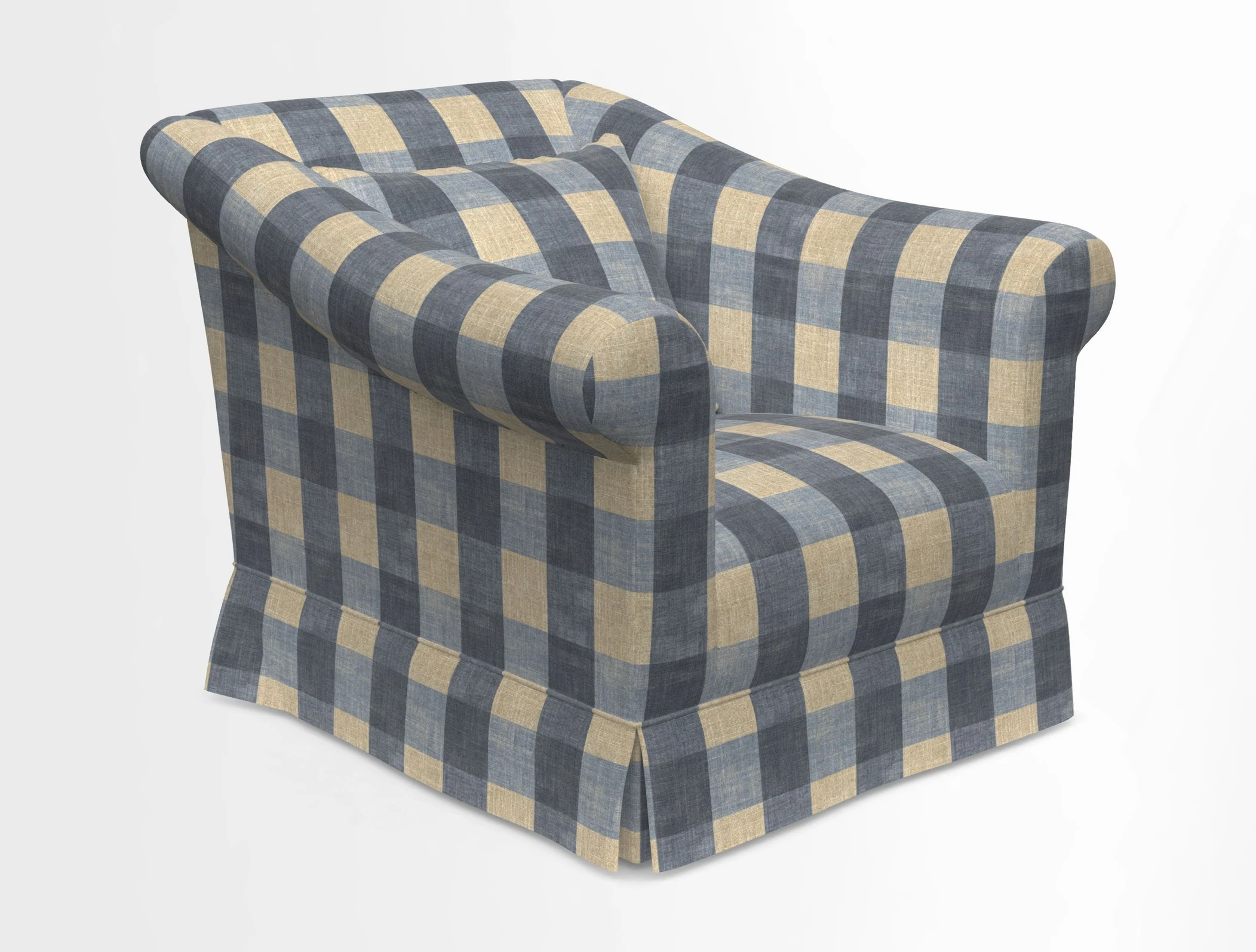 Turnberry Chair in Two Tone Plain Biscuit 