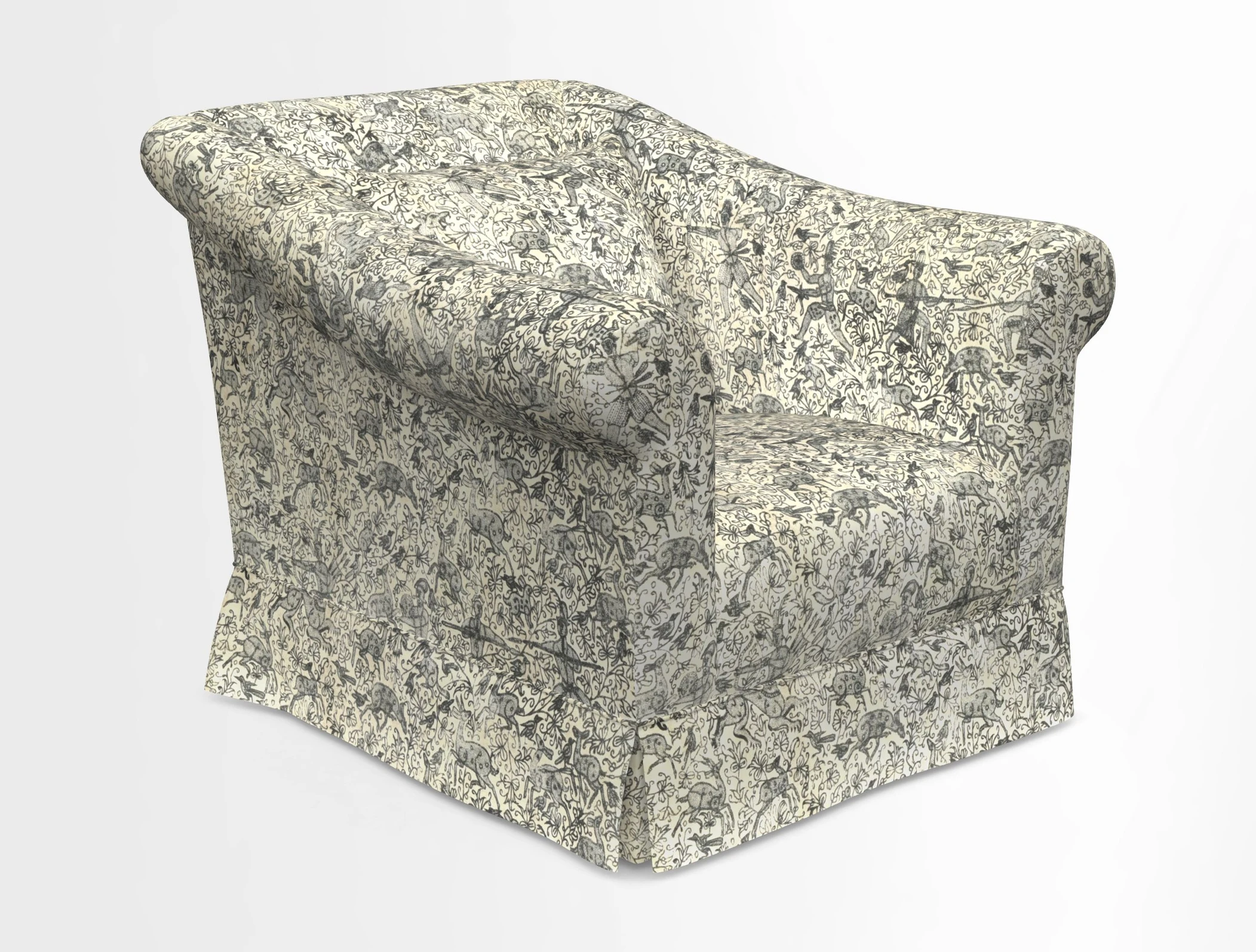 Turnberry Chair in Two Tone Plain Biscuit 