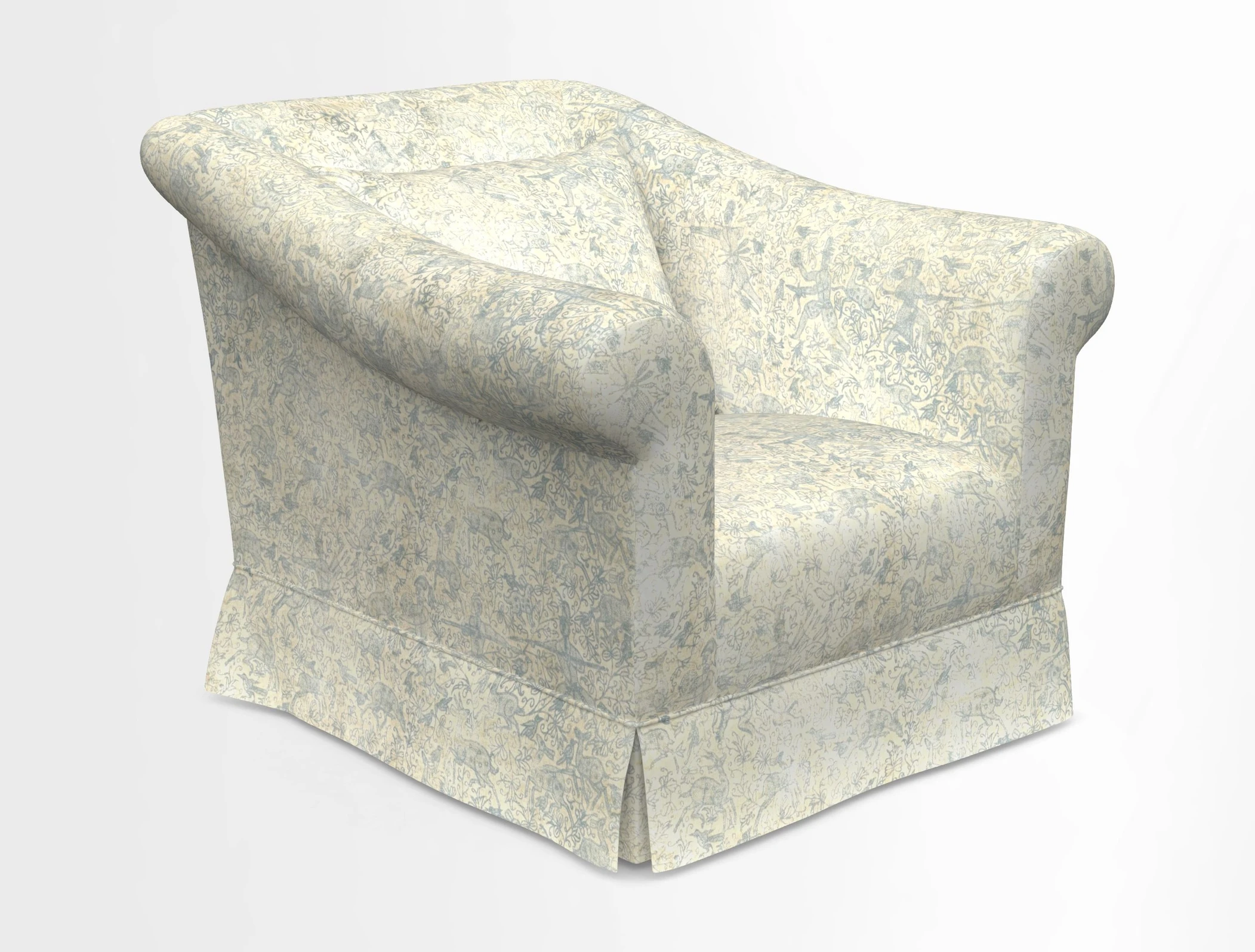 Turnberry Chair in Two Tone Plain Biscuit 