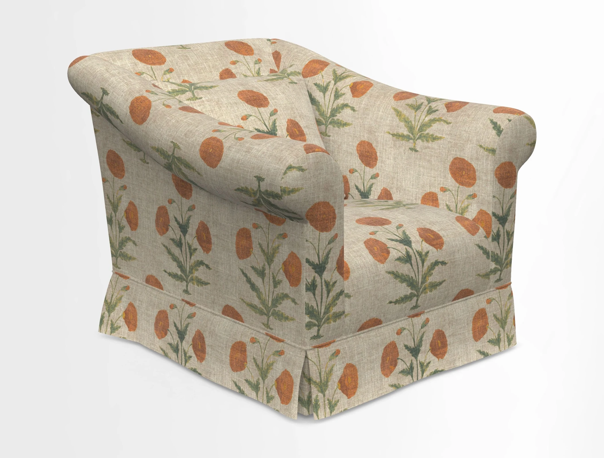 Turnberry Chair in Two Tone Plain Biscuit 