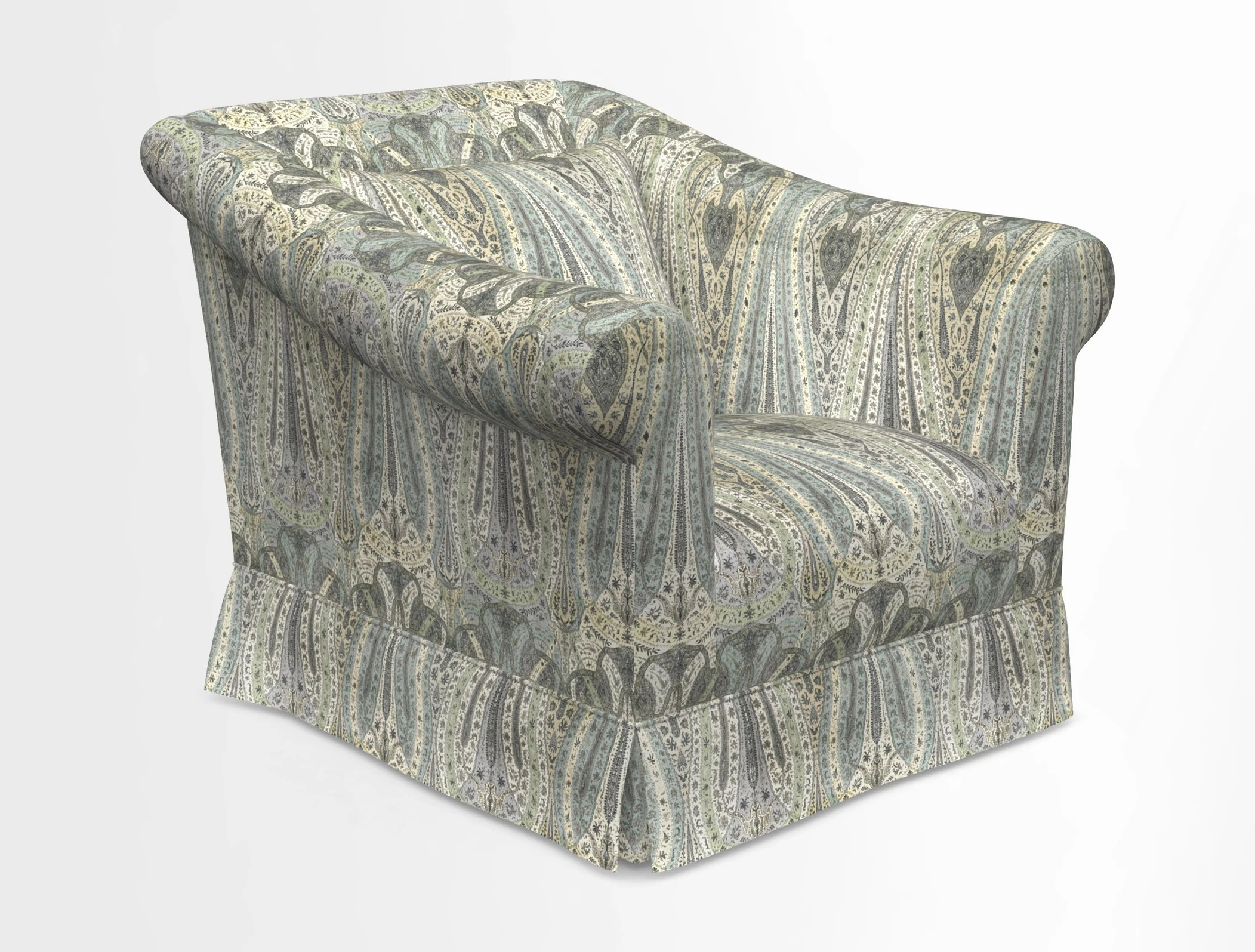 Turnberry Chair in Two Tone Plain Biscuit 