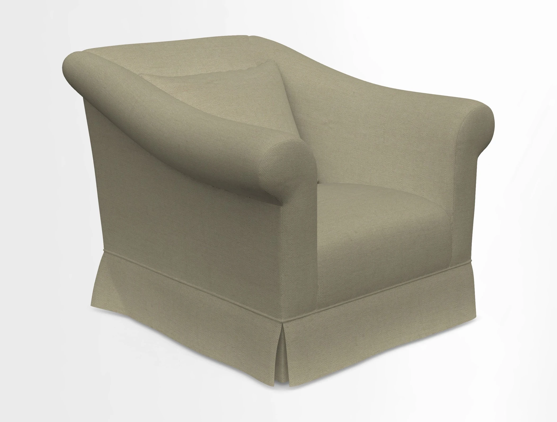 Turnberry Chair in Two Tone Plain Biscuit 