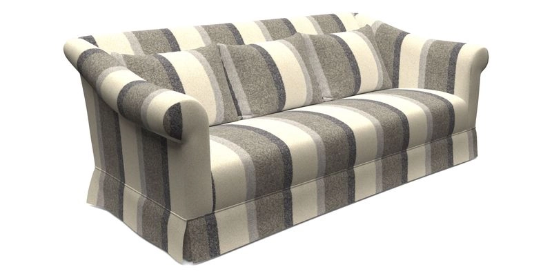 Turnberry 3 Seater Sofa in Sussex Stripe Cinnamon