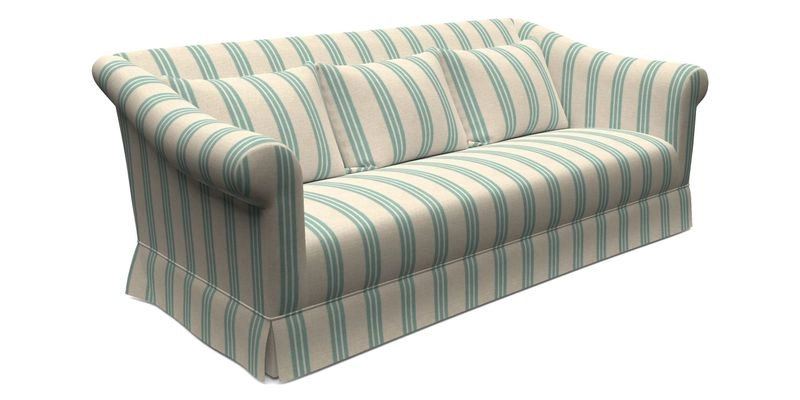 Turnberry 3 Seater Sofa in Sussex Stripe Cinnamon