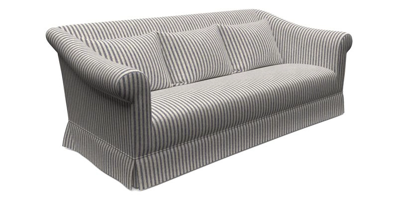 Turnberry 3 Seater Sofa in Sussex Stripe Cinnamon