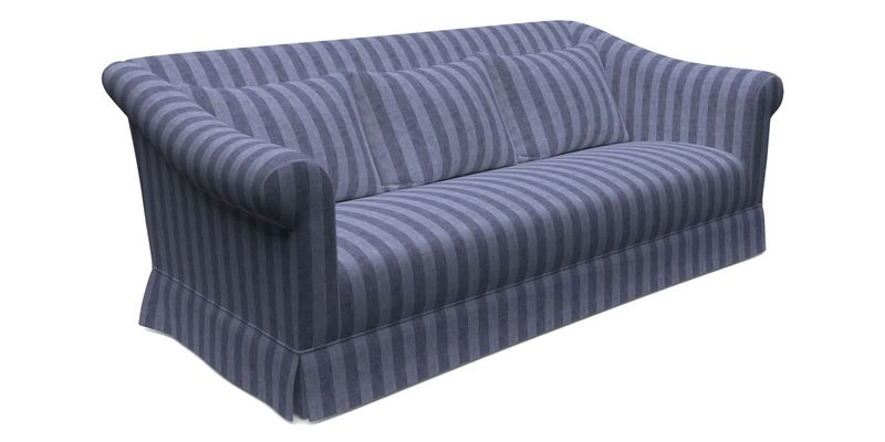 Turnberry 3 Seater Sofa in Sussex Stripe Cinnamon