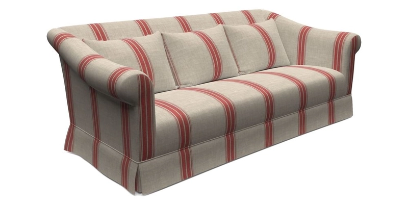 Turnberry 3 Seater Sofa in Sussex Stripe Cinnamon