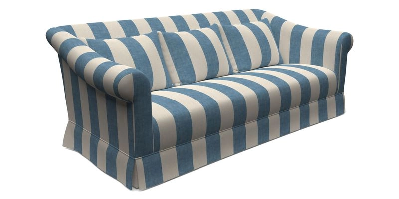 Turnberry 3 Seater Sofa in Sussex Stripe Cinnamon